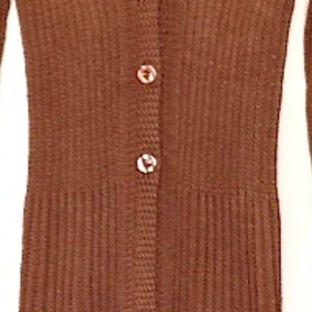 MADISON-Pleated Crochet Maxi Cardigan Sweater - Picture 5 of 10